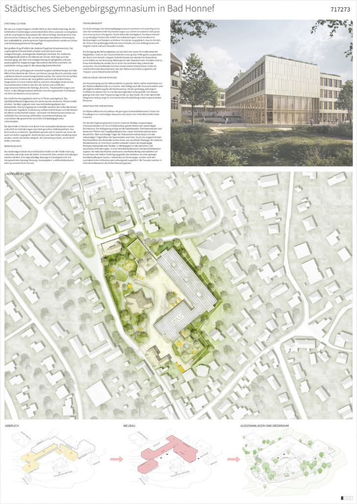 Der Entwurf des Büros h4a Gessert + Randecker + Legner, Architekten aus Düsseldorf überzeugte das Preisgericht.